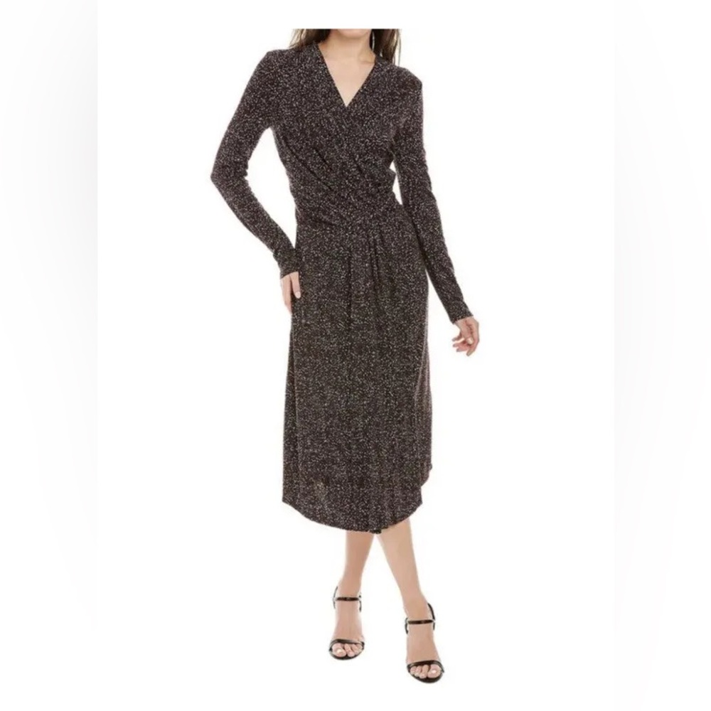 Hugo BOSS Exandria Twist Front Midi Dress